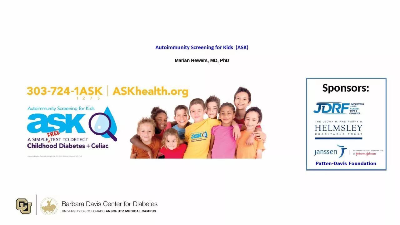 Autoimmunity Screening for Kids  (ASK)