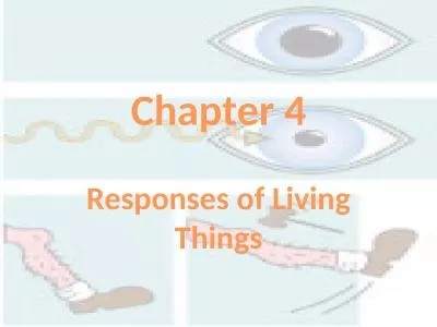 Chapter 4 Responses of Living Things