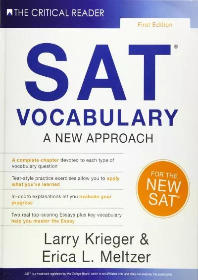 [EBOOK] SAT Vocabulary: A New Approach