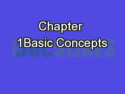 Chapter 1Basic Concepts