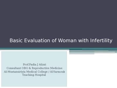 Basic Evaluation of Woman with