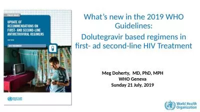 What’s new in the 2019 WHO Guidelines: