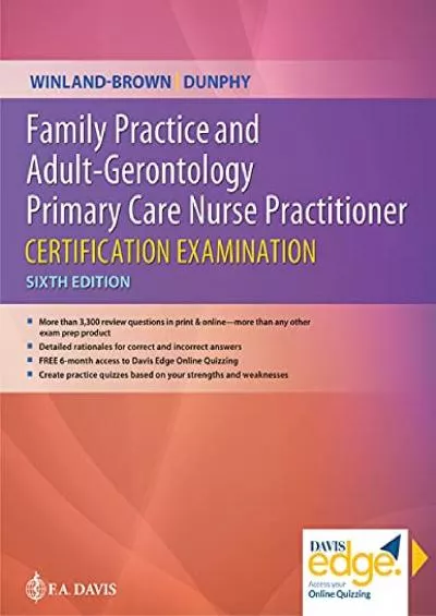 [DOWNLOAD] Family Practice and Adult-Gerontology Primary Care Nurse Practitioner Certification Examination