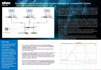 Sub-nanosecond Synchronization in Core Networks for Assured PNT System