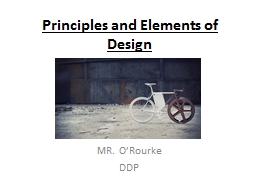 Principles and Elements of Design