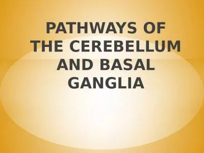 PATHWAYS OF THE CEREBELLUM