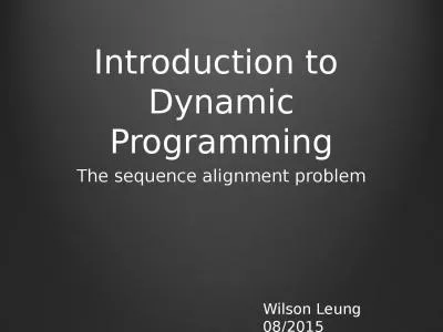 Introduction to  Dynamic Programming