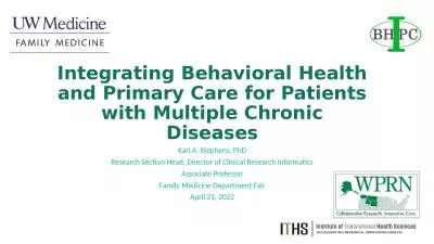 Integrating Behavioral Health and Primary Care for Patients with Multiple Chronic Diseases