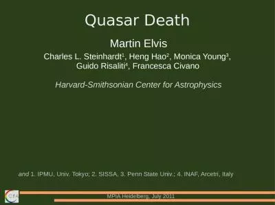 Quasar Death Martin Elvis