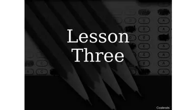 Lesson Three Contents The