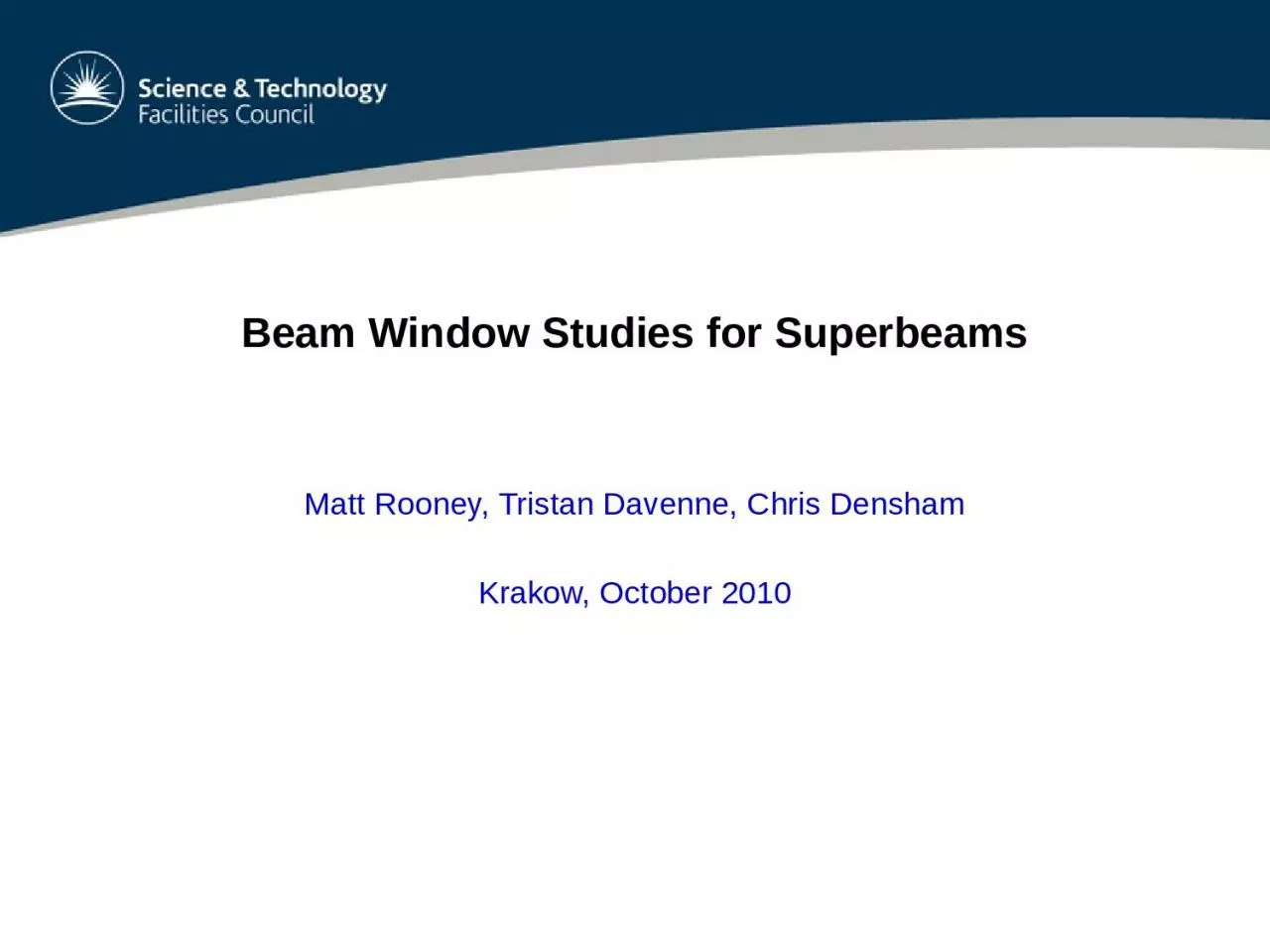 Beam Window Studies for