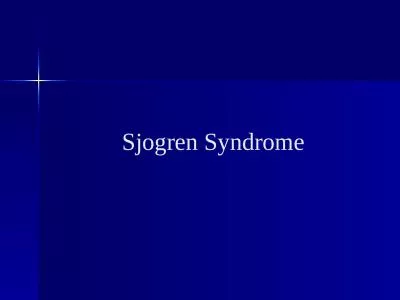 Sjogren Syndrome Definition