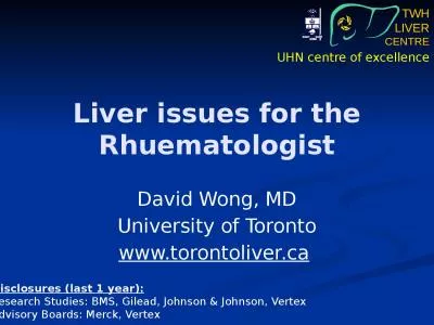 Liver issues for the  Rhuematologist