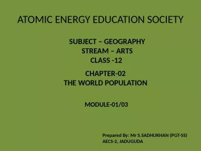 ATOMIC ENERGY EDUCATION SOCIETY