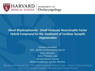 Novel  Bisphosphonate - Small Molecule Neurotrophic Factor Hybrid Compound for the Treatment