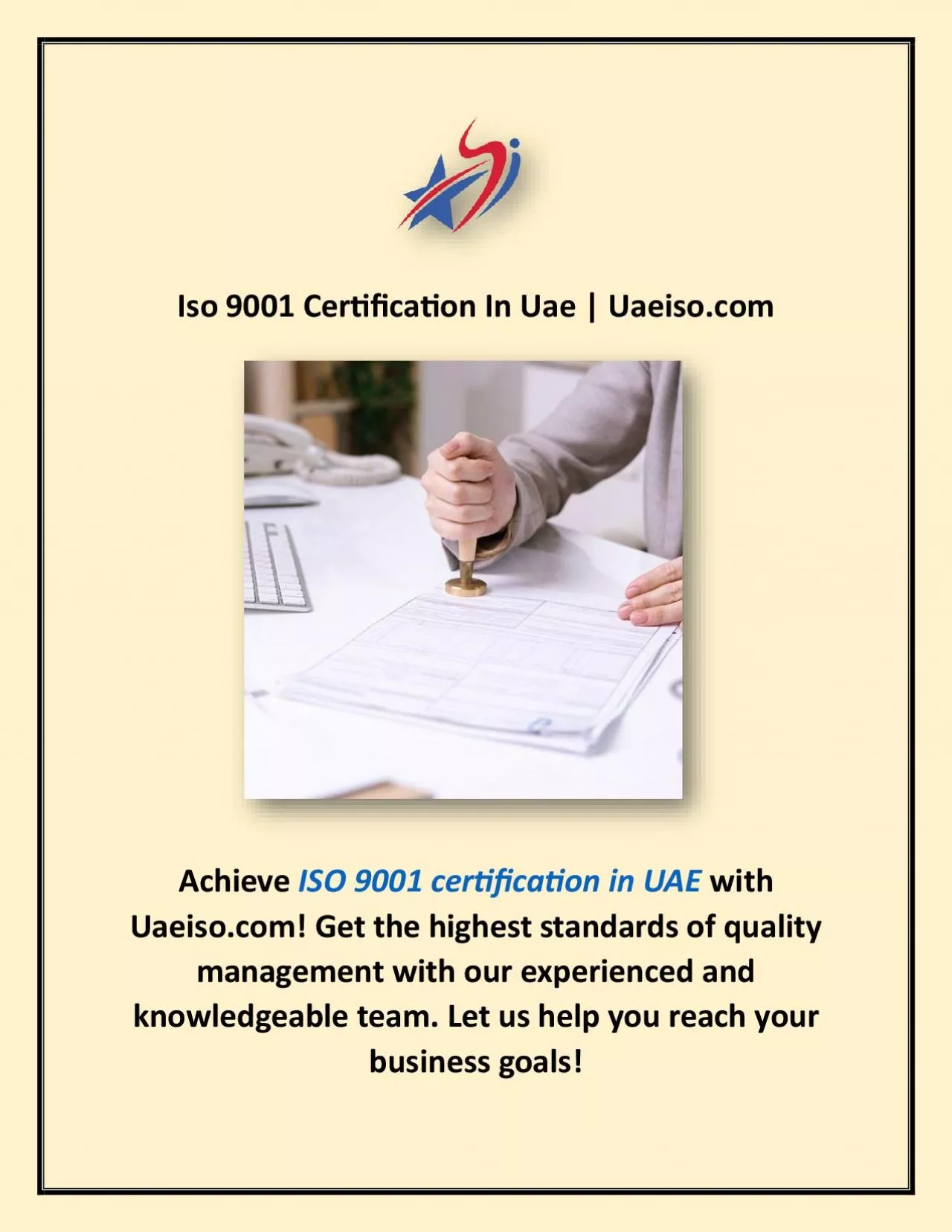 PDF-Iso 9001 Certification In Uae | Uaeiso.com