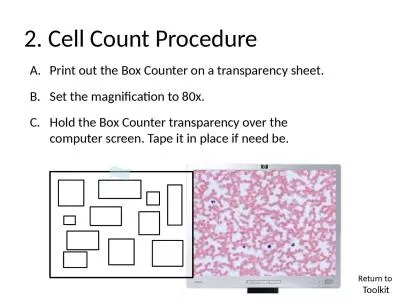 2 . Cell Count Procedure