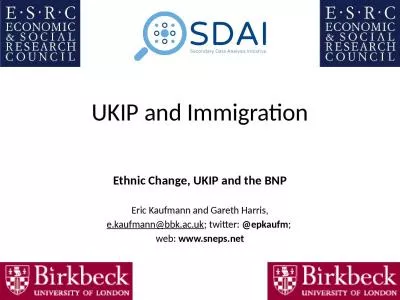 UKIP and Immigration Ethnic Change,