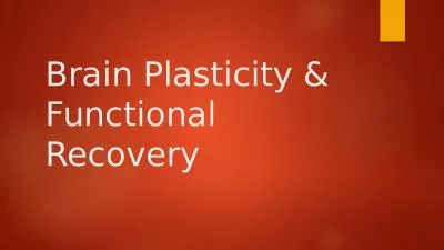Brain Plasticity & Functional Recovery