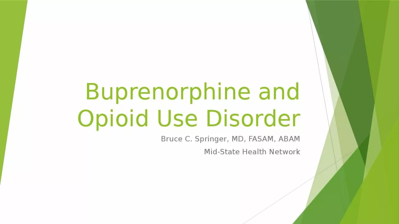 PPT-Buprenorphine and Opioid Use Disorder