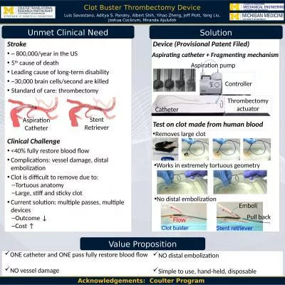 Clot Buster Thrombectomy Device