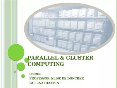 Parallel & Cluster Computing