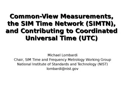 Common-View Measurements, the SIM Time Network (SIMTN), and Contributing to Coordinated