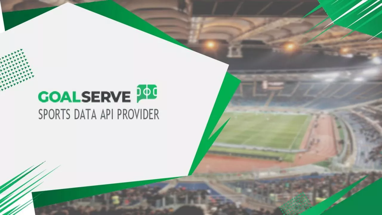 PDF-Goalserve: Sports Data API Solutions