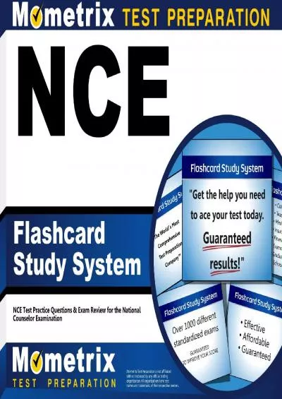 [DOWNLOAD] NCE Flashcard Study System: NCE Test Practice Questions  Exam Review for the National Counselor Examination Cards