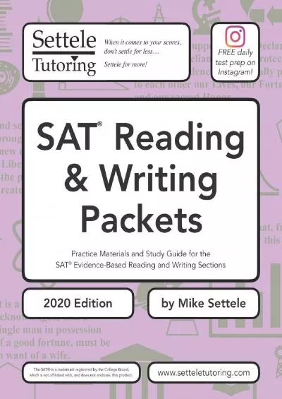 [READ] SAT Reading  Writing Packets 2020 Edition: Practice Materials and Study Guide for the SAT Evidence-Based Reading and Writing Sections SAT Packets