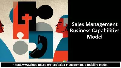 Sales Management Capability Model - Granular and Foundational