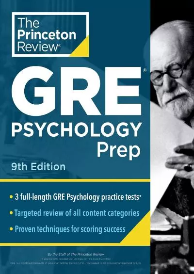[DOWNLOAD] Princeton Review GRE Psychology Prep, 9th Edition: 3 Practice Tests + Review