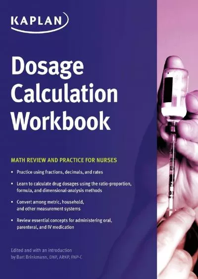 [EBOOK] Dosage Calculation Workbook: Math Review and Practice for Nurses