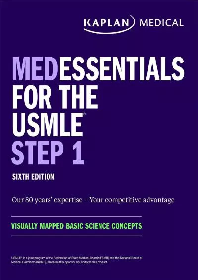[DOWNLOAD] medEssentials for the USMLE Step 1: Visually mapped basic science concepts USMLE Prep