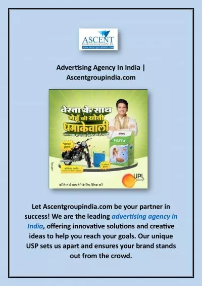 Advertising Agency In India | Ascentgroupindia.com