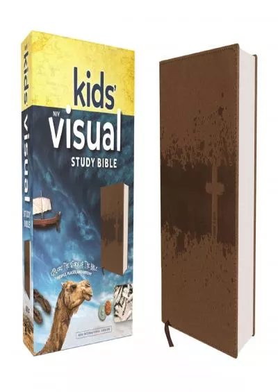[DOWNLOAD] NIV, Kids\' Visual Study Bible, Leathersoft, Bronze, Full Color Interior: Explore the Story of the Bible---People, Places, and History