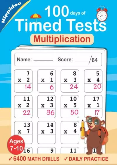 [EBOOK] Timed Tests: Multiplication Math Drills, Practice 100 days of speed drills: Digits