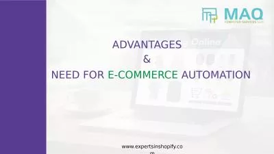 Advantages And Need For Ecommerce Automation