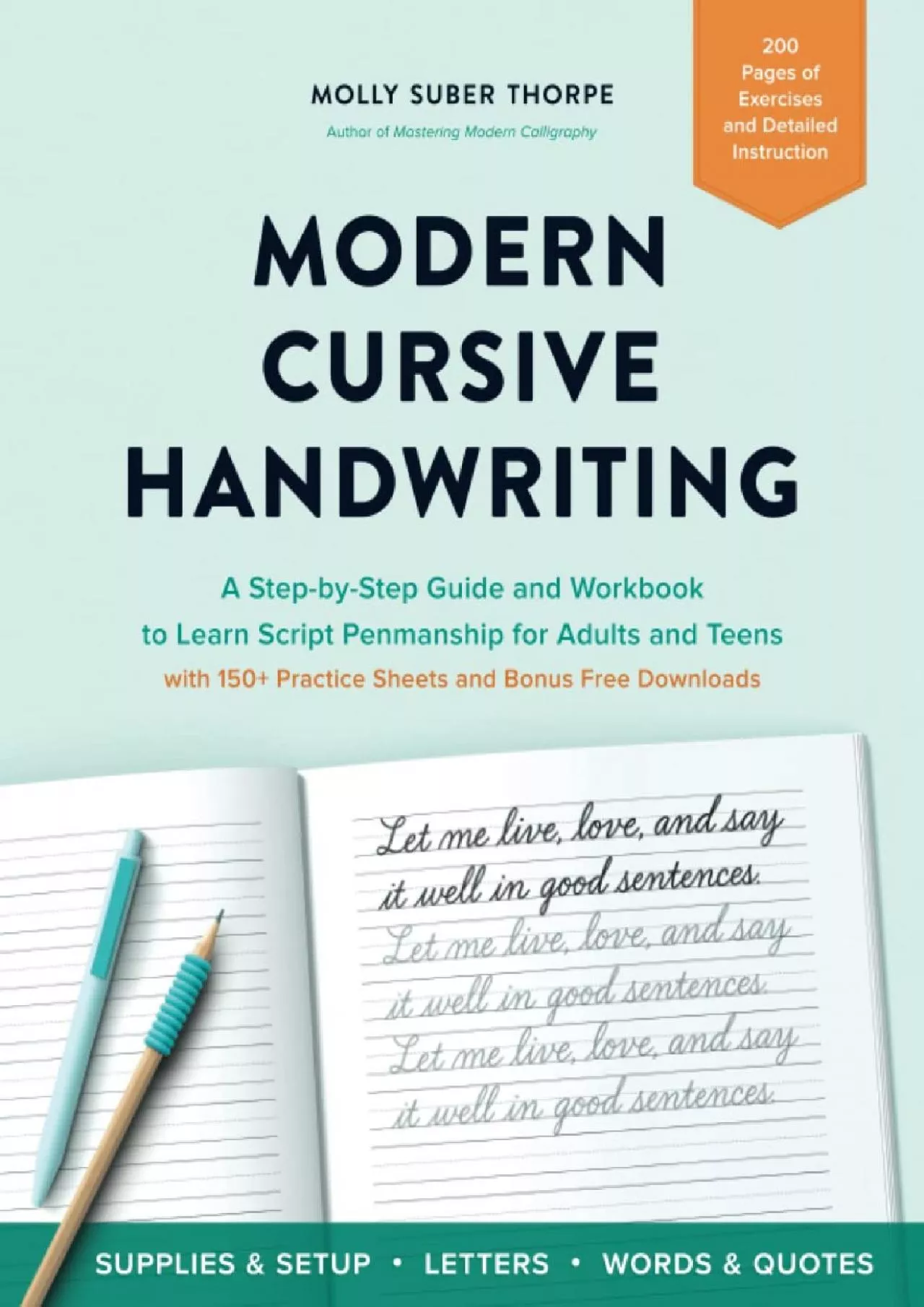 PDF-[EBOOK] Modern Cursive Handwriting: A Step-by-Step Guide and Workbook to Learn Script