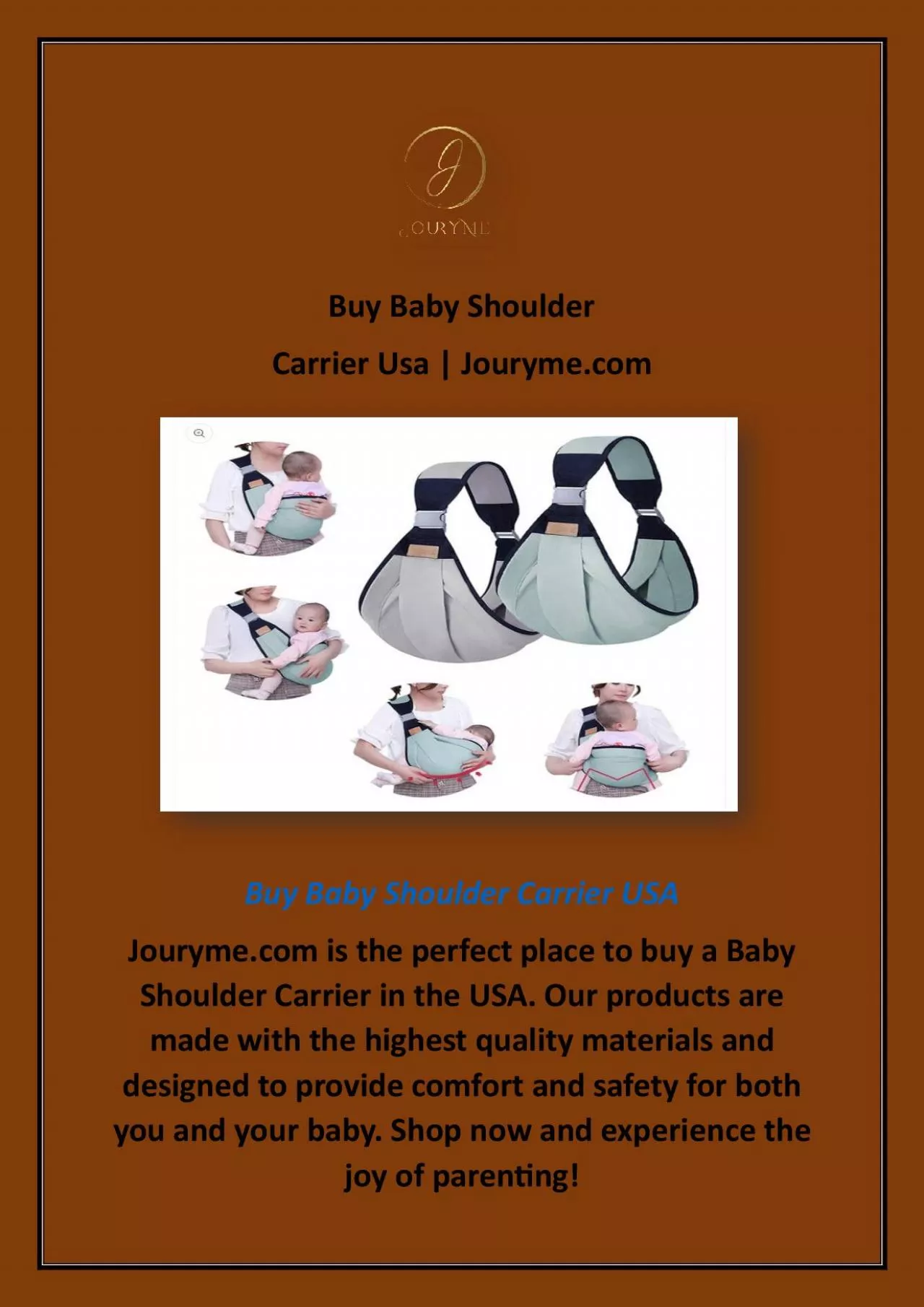 PDF-Buy Baby Shoulder Carrier Usa | Jouryme.com