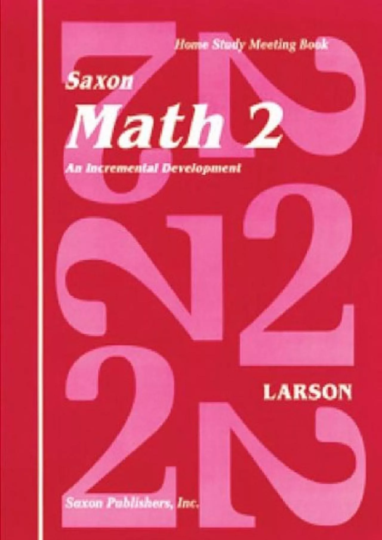 PDF-[READ] Complete Kit 1994: 1st Edition (Saxon Math 2 Homeschool)