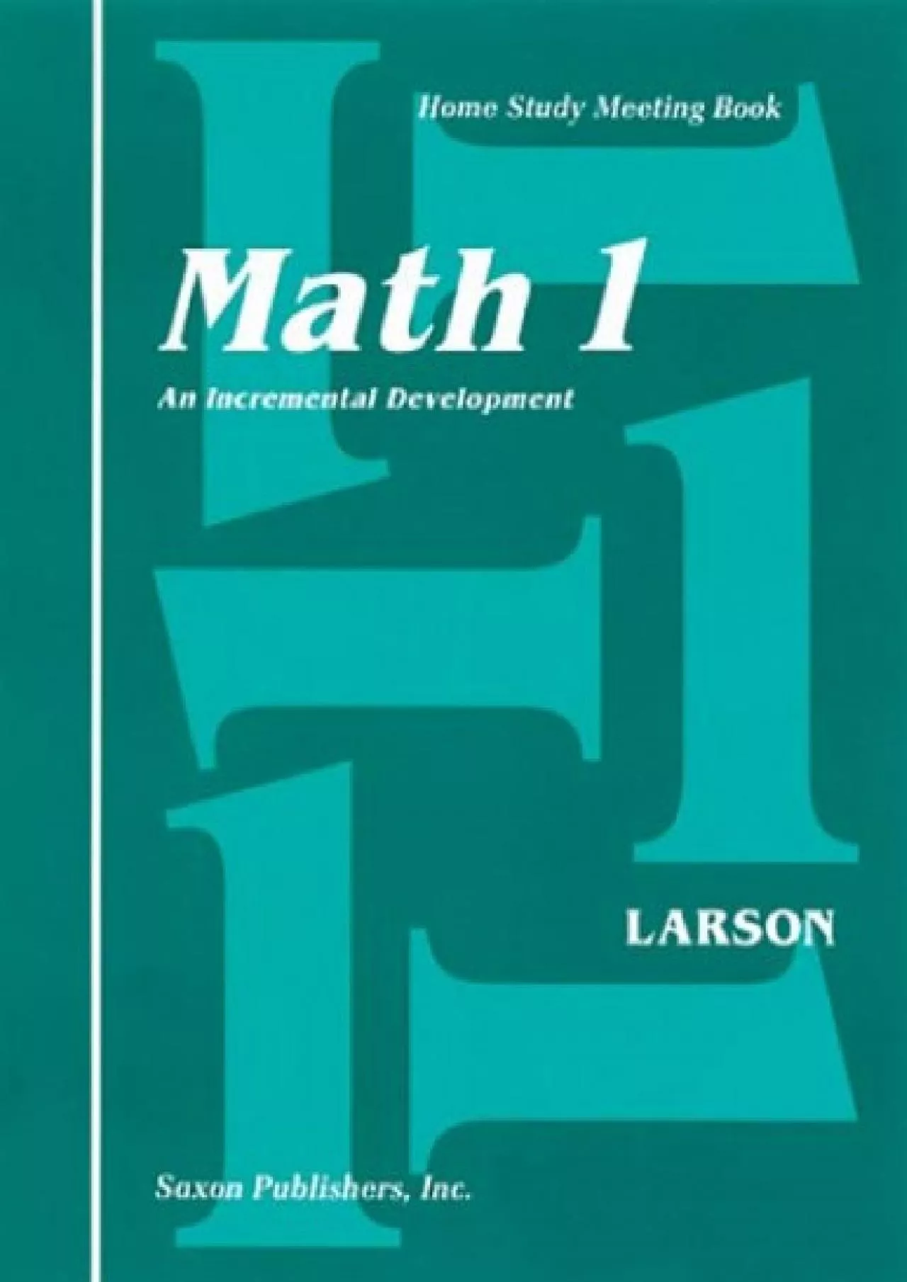 PDF-[READ] Complete Kit 1994: 1st Edition (Saxon Math 1 Homeschool)