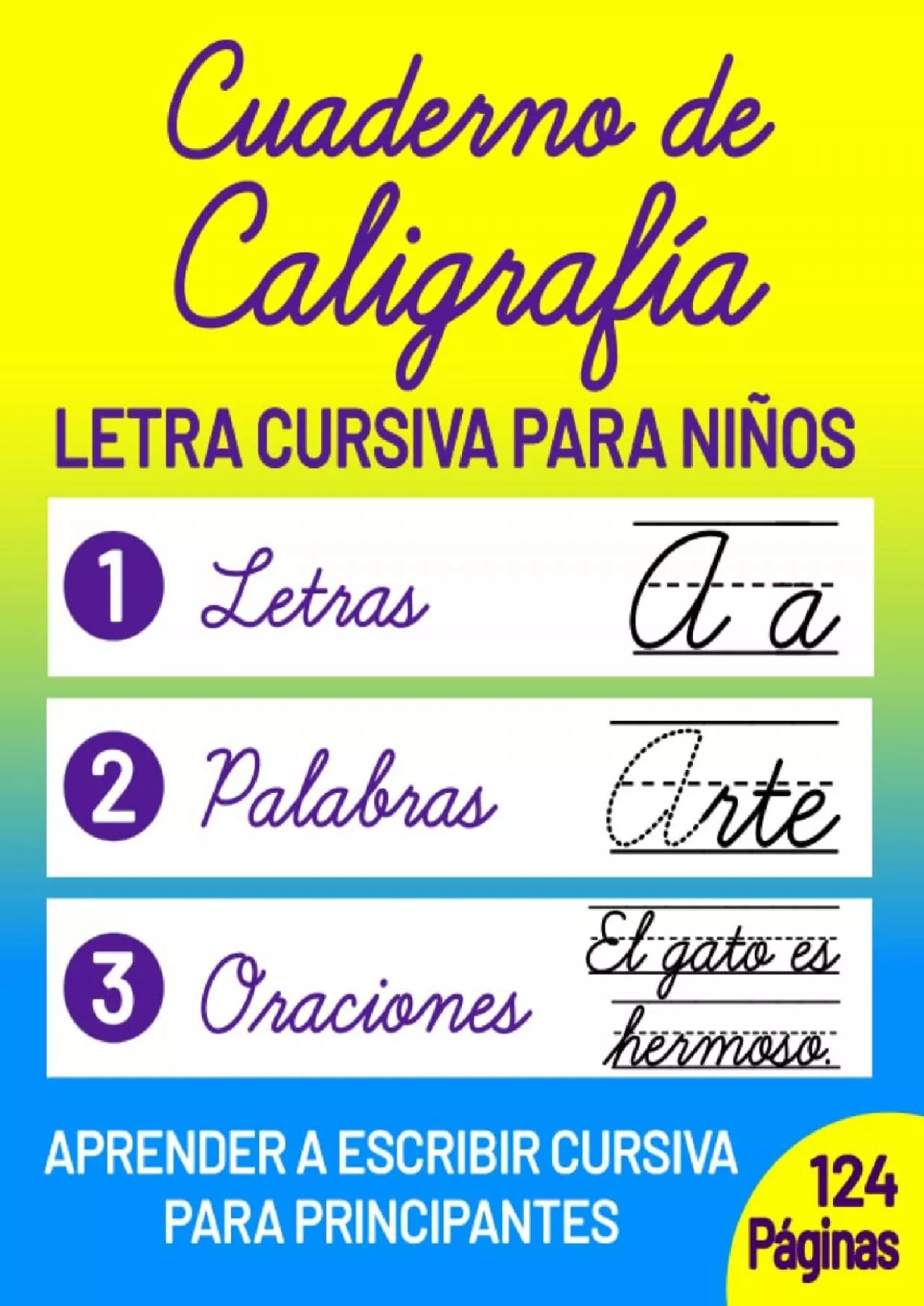 PDF-[DOWNLOAD] Cuaderno de Caligrafía para Niños: Escribir Letra Cursiva en Español (Spanish