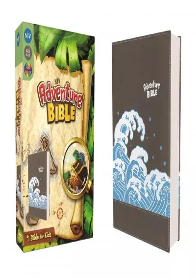 [READ] NIV, Adventure Bible, Leathersoft, Gray, Full Color Interior