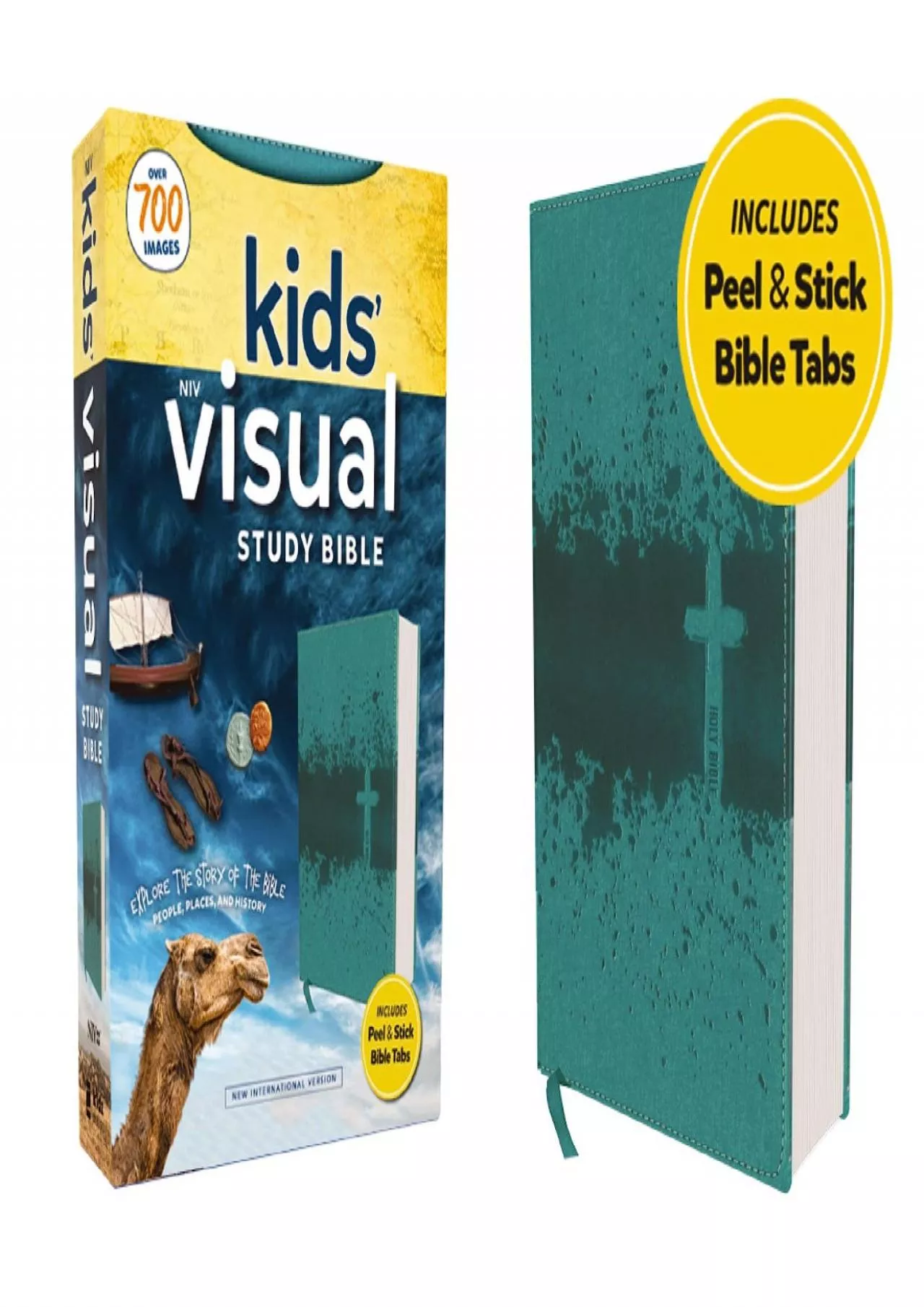 [DOWNLOAD] NIV, Kids\' Visual Study Bible, Leathersoft, Teal, Full Color Interior, Peel/Stick