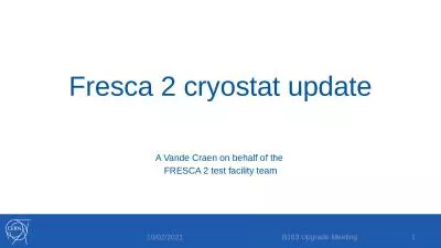 Fresca 2 cryostat update
