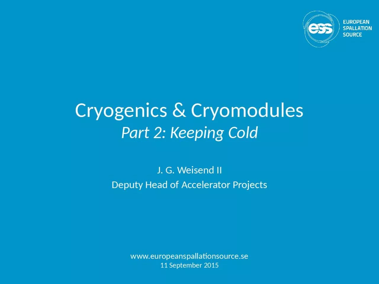 PPT-Cryogenics & Cryomodules