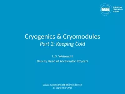 Cryogenics &  Cryomodules