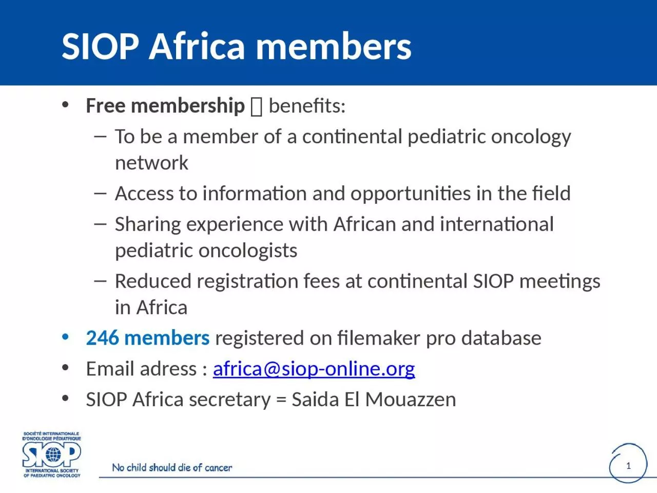 PPT-SIOP Africa members Free