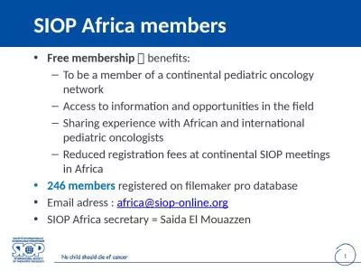 SIOP  Africa   members Free